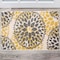 World Rug Gallery Modern Floral Circles Design 2' x 3' Yellow Area Rug 9099YELLOW2X3 - alternate 1